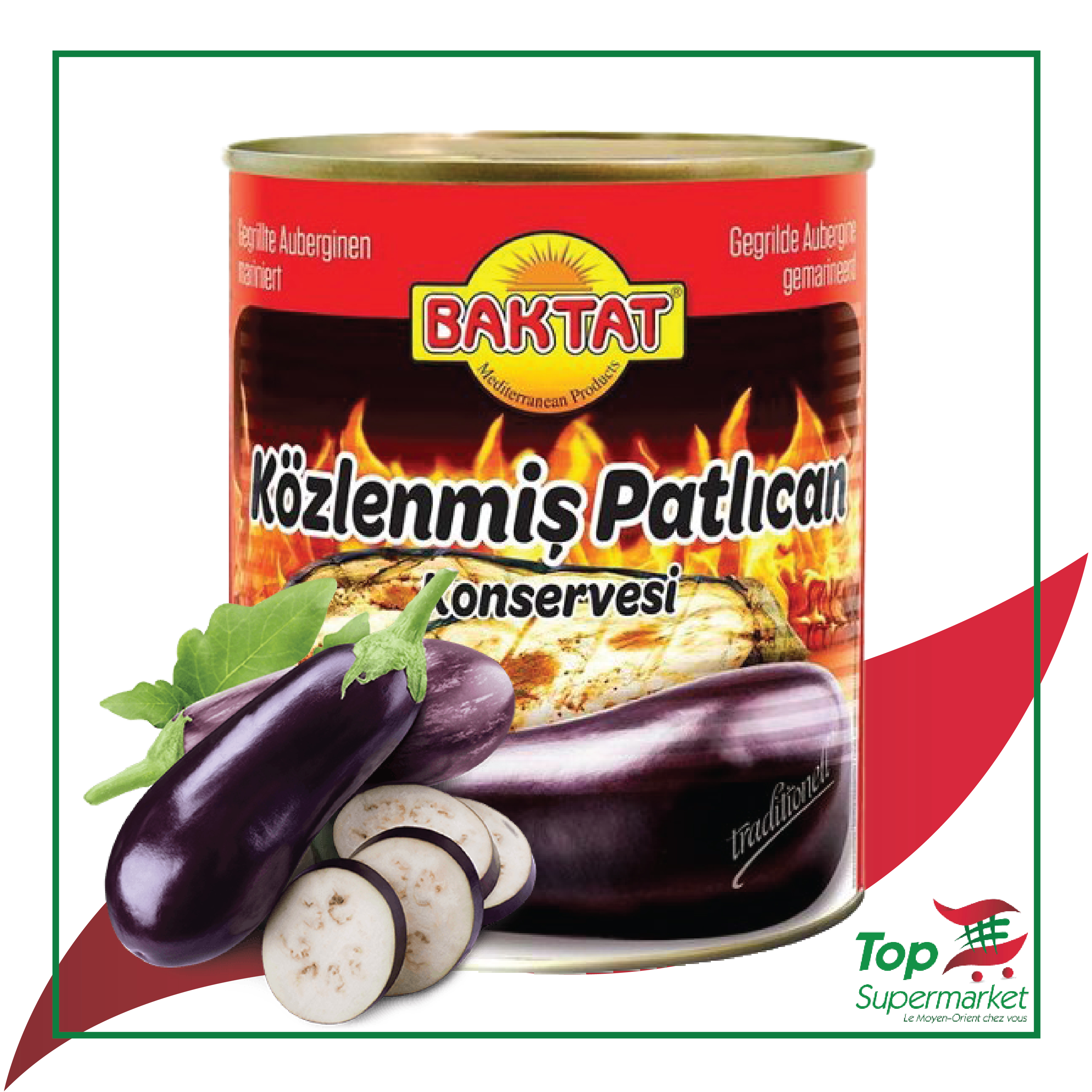 Suntat aubergines grillées 2900gr